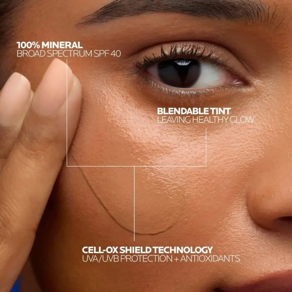 La Roche Posay Anthelios 40 Tinted Mineral Light-Fluid Sunscreen - Medium Deep - Picture 4 of 10